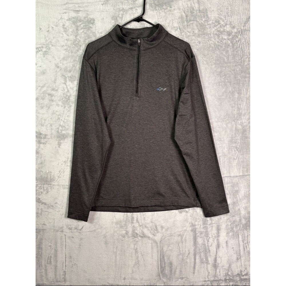 Greg Norman Charcoal 1/4 Zip Oullover Size Medium